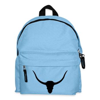 rinder_schaedel_01 - Kids' Backpack - light blue - Front