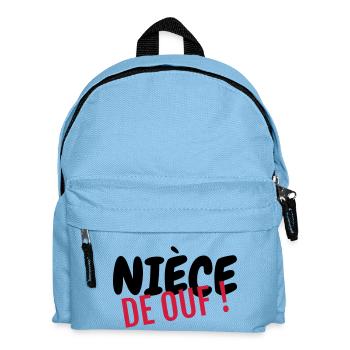 Nichte / Neffe / Onkel / Tante - Kinder Rucksack - Hellblau - Vorne