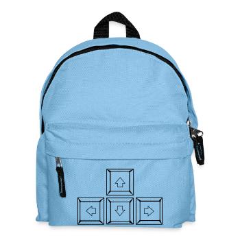 Up Down Left Right Keyboard Buttons (Keys) - Kids' Backpack - light blue - Front