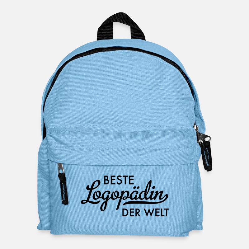 Beste Logopädin der Welt - Kinder Rucksack - Hellblau