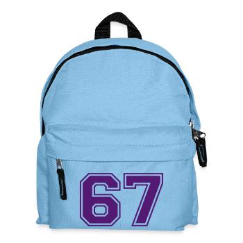67 - Kids' Backpack - light blue - Front