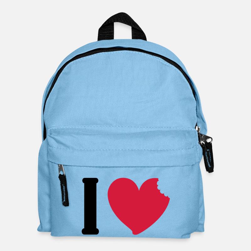 i love to eat - Kids' Backpack - light blue
