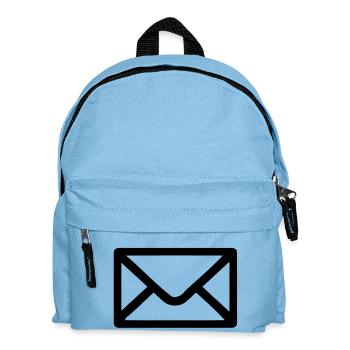 Brief Umschlag - Kinder Rucksack - Hellblau - Vorne