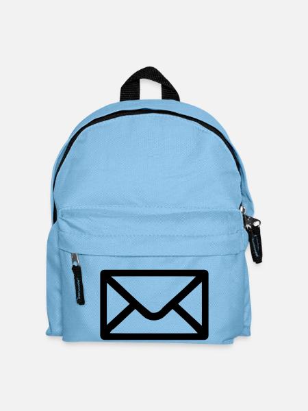 Brief Umschlag - Kinder Rucksack - Hellblau
