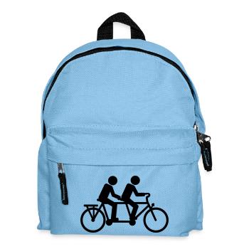 Tandem Bicyclette vélo - Sac à dos Enfant - bleu clair - Devant