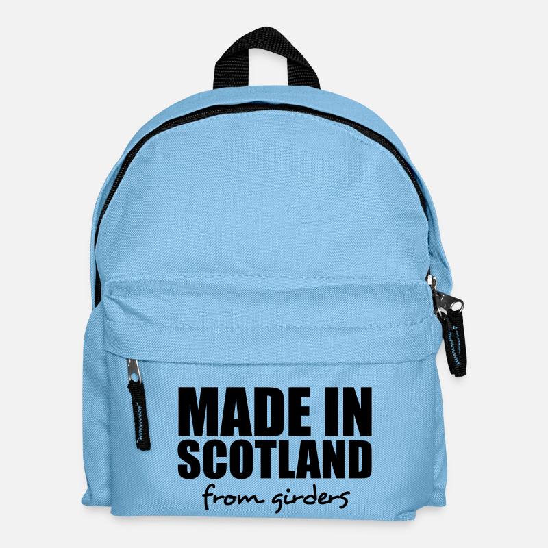 made in scotland from girders - Kids' Backpack - light blue