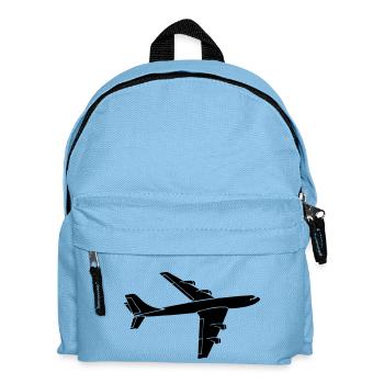 airplane - Kids' Backpack - light blue - Front