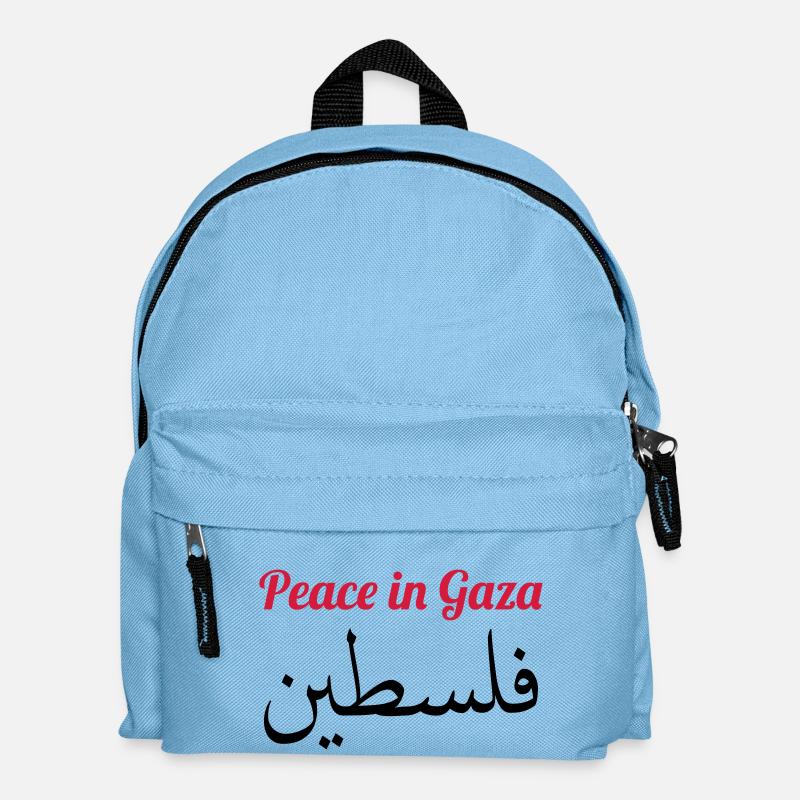 Peace in Gaza - Kinder Rucksack - Hellblau