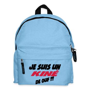 Je suis un kiné de ouf !!! 222 - Sac à dos Enfant - bleu clair - Devant