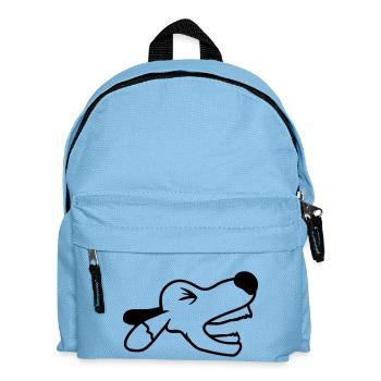 Dog, angry, biting, , barking, barking, loud, yapping - Kids' Backpack - light blue - Front