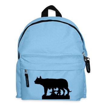 louve romulus remus symbole italien de Rome Italie - Sac à dos Enfant - bleu clair - Devant