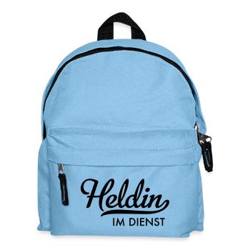 Heldin im Dienst - Kinder Rucksack - Hellblau - Vorne
