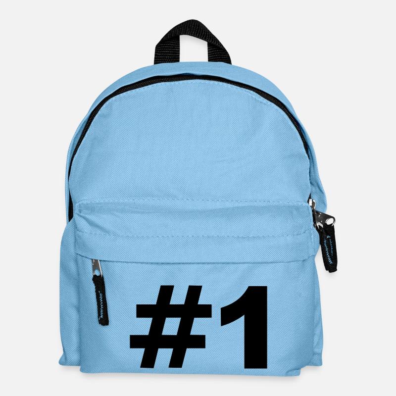 Number 1 - Kids' Backpack - light blue