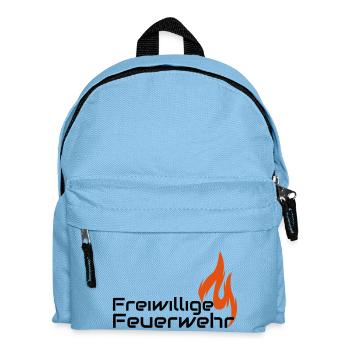 Freiwillige Feuerwehr - Kinder Rucksack - Hellblau - Vorne