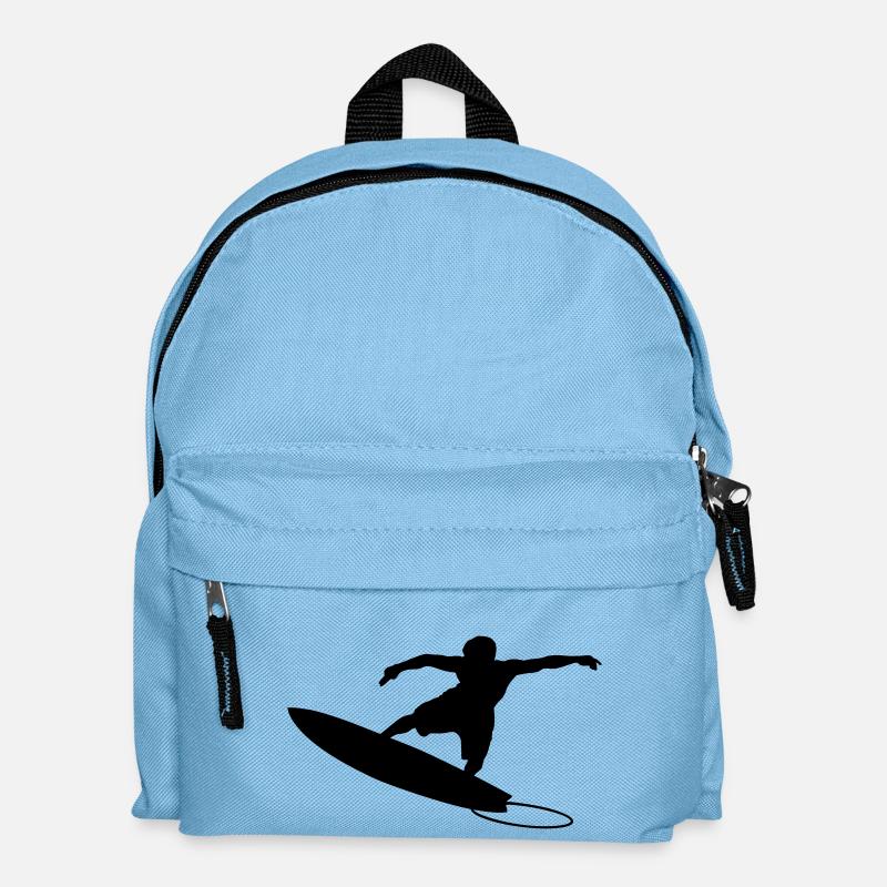 Surfer 4 (Vector) - Kinder Rucksack - Hellblau