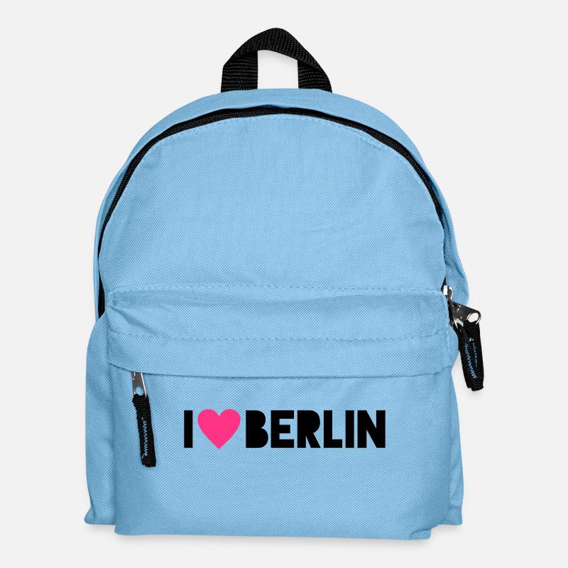 I Love Berlin - Kinder Rucksack - Hellblau