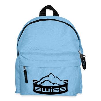 Swiss Mountain Banner Logo - Sac à dos Enfant - bleu clair - Devant