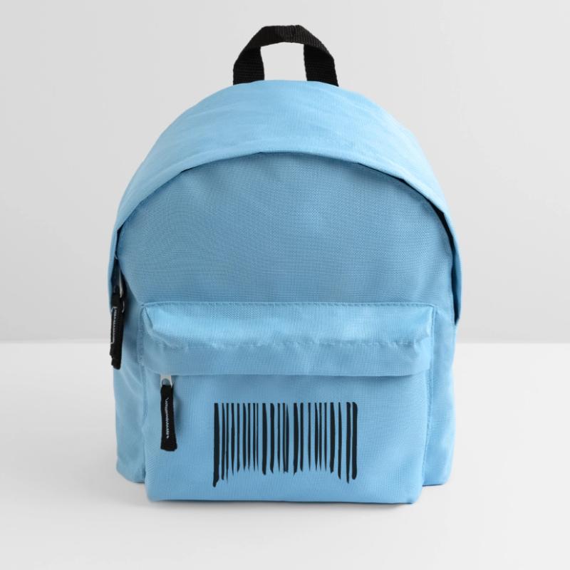 Barcode Striche Linien Gekritzelt Strichcode Scan Kinder Rucksack