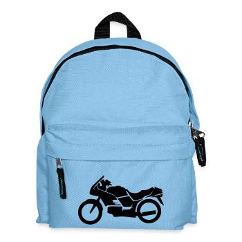 Motorrad, Motorräder - Kinder Rucksack - Hellblau - Vorne