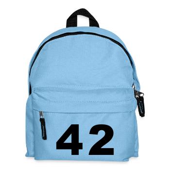 Nombre - 42 - quarante deux - Sac à dos Enfant - bleu clair - Devant