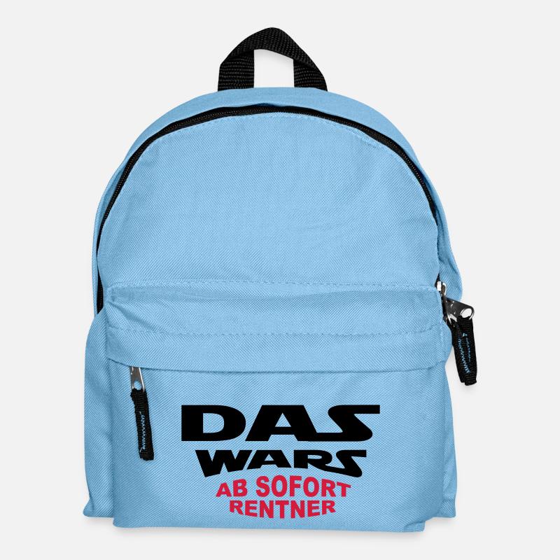 Das Wars - Rentner - Kinder Rucksack - Hellblau