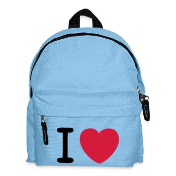 I love Original - Kinder Rucksack - Hellblau - Vorne