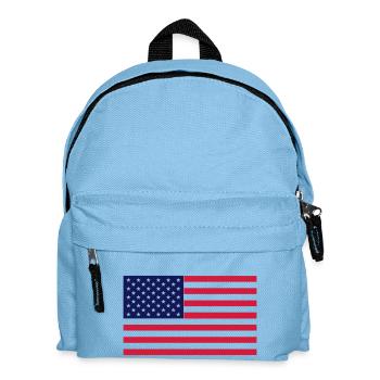 American Flag - Kids' Backpack - light blue - Front