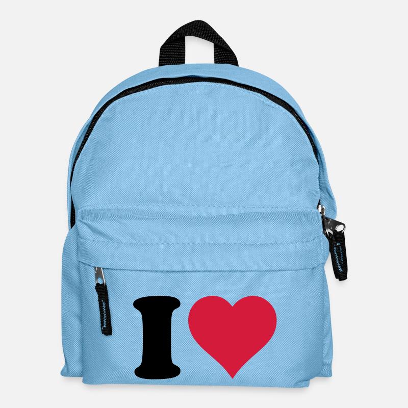 i_love - Kinder Rucksack - Hellblau