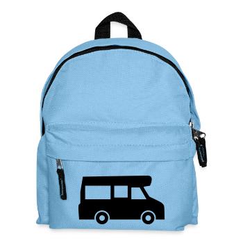 camp , camping, camping , caravan, trekking , hiki - Kinder Rucksack - Hellblau - Vorne