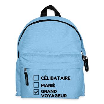 Reisen / Reisende / Urlaub / Tourismus - Kinder Rucksack - Hellblau - Vorne