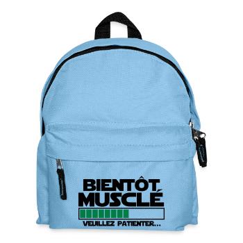 bientôt musclé - Sac à dos Enfant - bleu clair - Devant