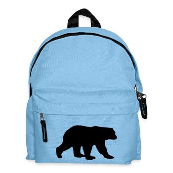 bear silhouette - Kinder Rucksack - Hellblau - Vorne