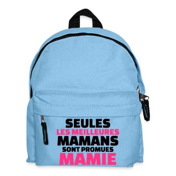 Seules les meilleures maman sont promues mamie - Sac à dos Enfant - bleu clair - Devant