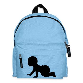 Baby Shadow A - 1 color vector - Kids' Backpack - light blue - Front