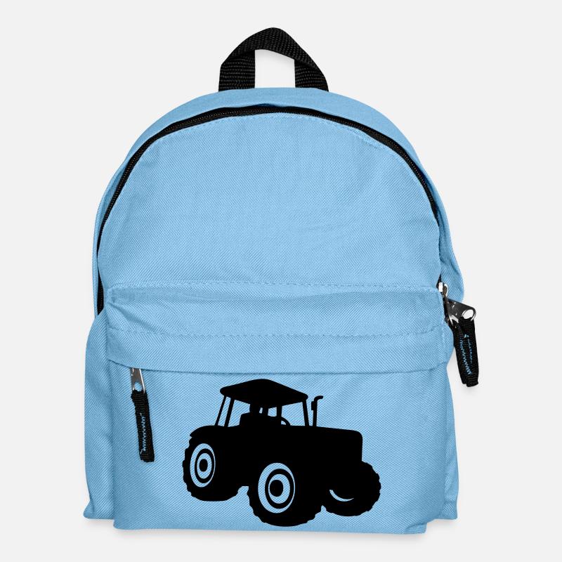 traktor - Kinder Rucksack - Hellblau