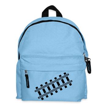 zug_gleis_f1 - Kids' Backpack - light blue - Front