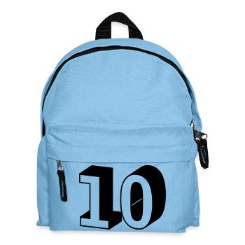 Nummer - 10 - Kinder Rucksack - Hellblau - Vorne