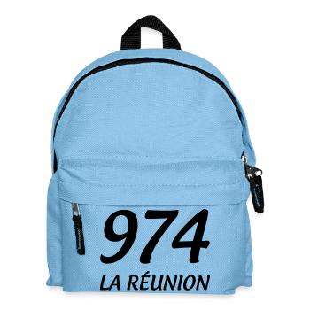 974 La Réunion - Kids' Backpack - light blue - Front