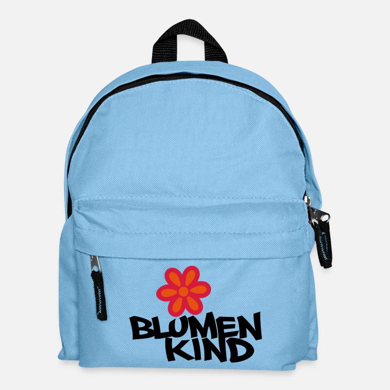Blumenkind - Kinder Rucksack - Hellblau