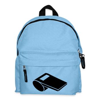 Pfeife - Kinder Rucksack - Hellblau - Vorne