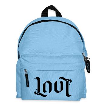 LOVE AMBIGRAM FONT - Kids' Backpack - light blue - Front