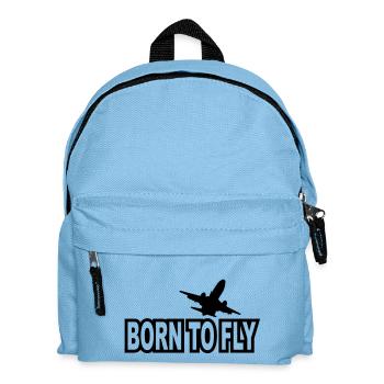 born to fly - Kinder Rucksack - Hellblau - Vorne