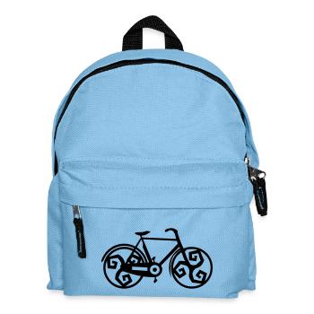 velo bicycle Breton Triskel 1 - Kids' Backpack - light blue - Front