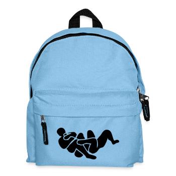 brazilian jiu jitsu bjj armbar illustrat - Kinder Rucksack - Hellblau - Vorne
