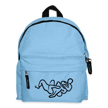 brazilian jiu jitsu bjj armbar illustrat - Kinder Rucksack - Hellblau - Vorne
