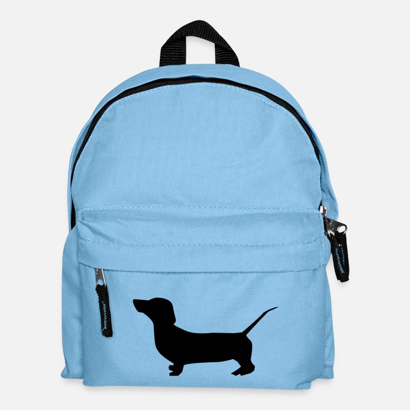 dog dackel - Kinder Rucksack - Hellblau