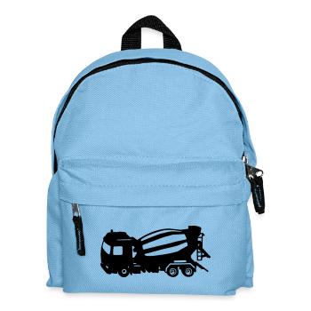 LKW Fahrmischer - Kinder Rucksack - Hellblau - Vorne