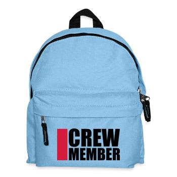 Cool Crew Member Logo-Design - Kids' Backpack - light blue - Front