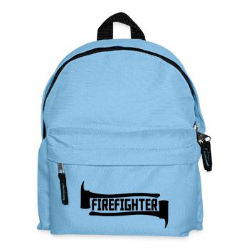 Firefighter Axt Logo - Kinder Rucksack - Hellblau - Vorne