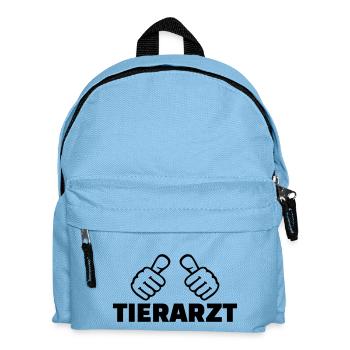 Tierarzt - Kinder Rucksack - Hellblau - Vorne